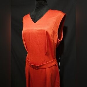 NWT! JNSQ Pencil Dress Burnt Orange Size 10